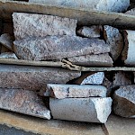 Auracle Resources’ drill core showing weakly fractured latite tuff.